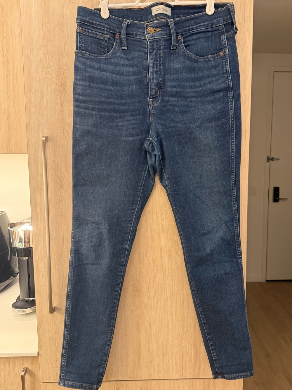 Madewell High-Rise Skinny Jeans in Dark Blue, size 29